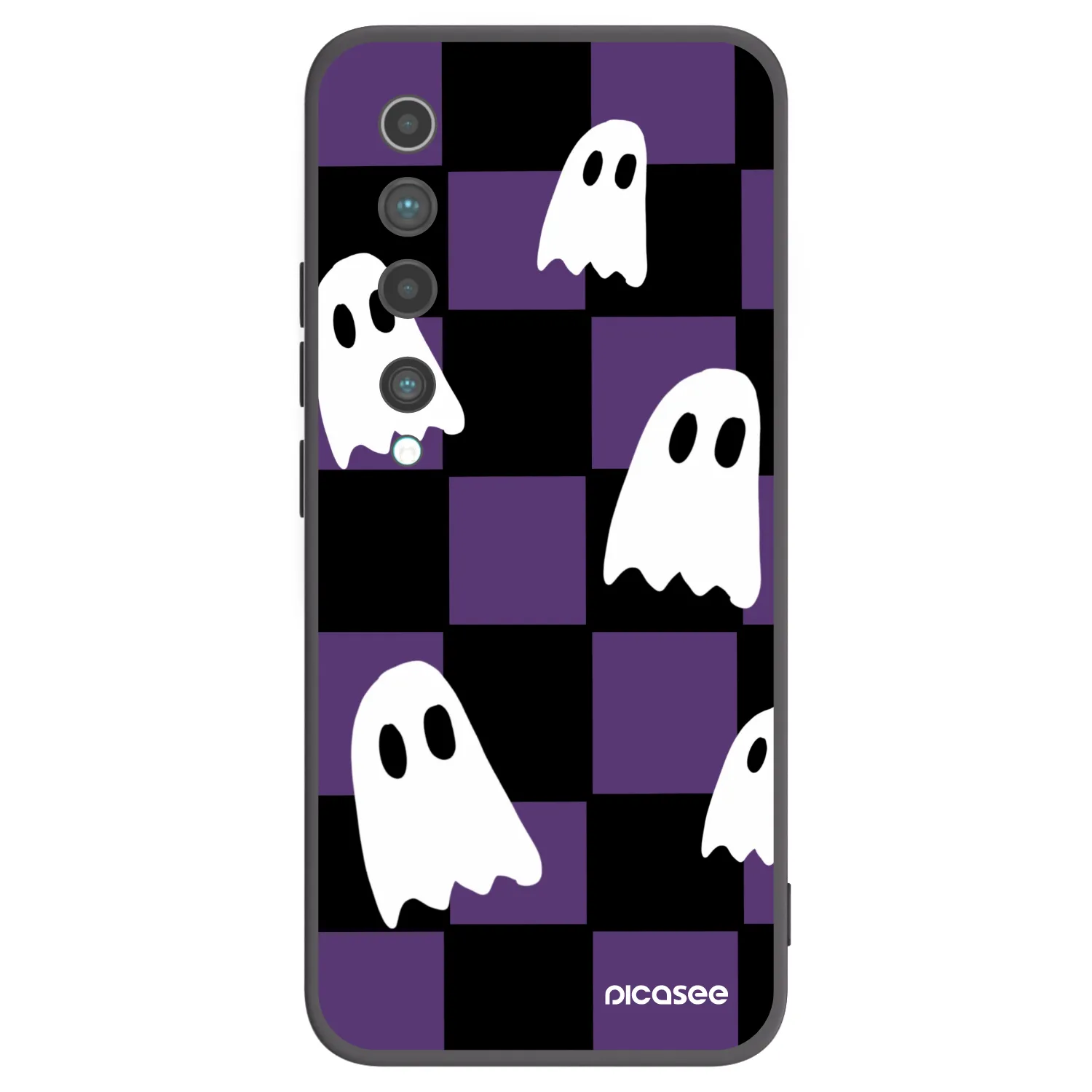 Picasee silikónový čierny obal pre Xiaomi Mi 10 - Ghosts