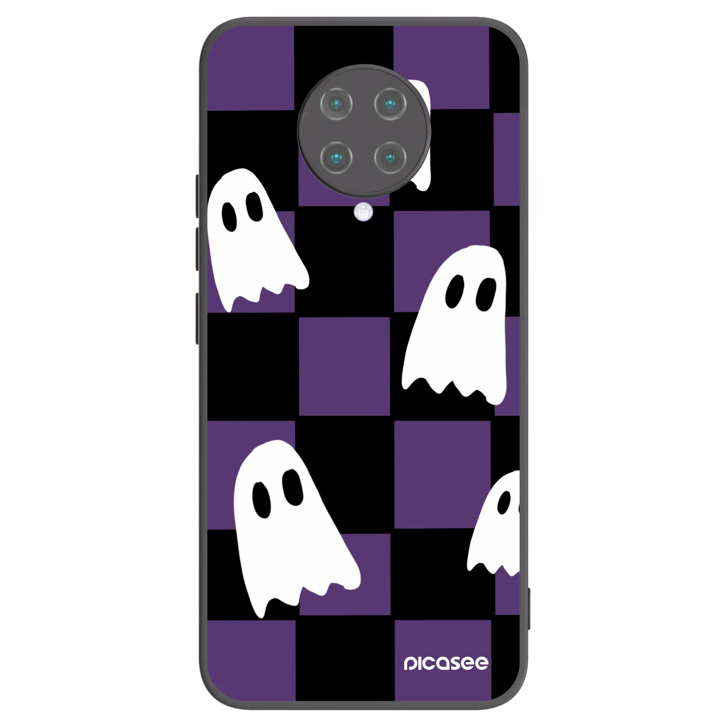 Picasee silikónový čierny obal pre Xiaomi Poco F2 Pro - Ghosts