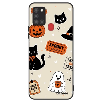 Obal pre Samsung Galaxy A21s - Halloween stickers