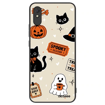 Obal pre Xiaomi Redmi 9A - Halloween stickers