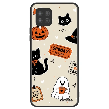 Obal pre Samsung Galaxy A42 A426B - Halloween stickers