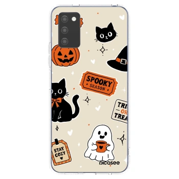 Obal pre Samsung Galaxy A03s A037G - Halloween stickers
