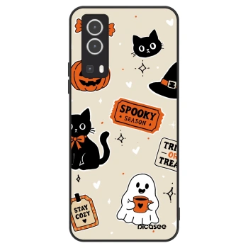 Obal pre Vivo Y72 5G - Halloween stickers