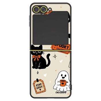 Obal pre Samsung Galaxy Z Flip6 5G - Halloween stickers