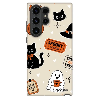 Obal pre Samsung Galaxy S22 Ultra 5G - Halloween stickers