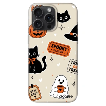 Obal pre Apple iPhone 15 Pro Max - Halloween stickers