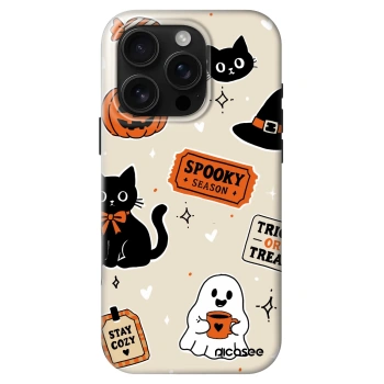 Obal pre Apple iPhone 16 Pro - Halloween stickers
