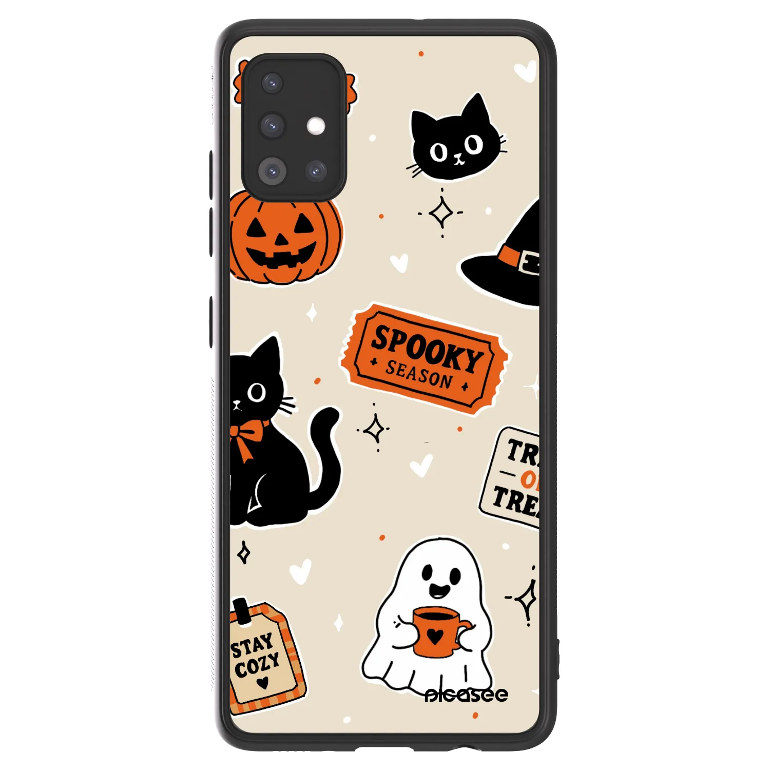 Picasee ULTIMATE CASE pro Samsung Galaxy A51 A515F - Halloween stickers