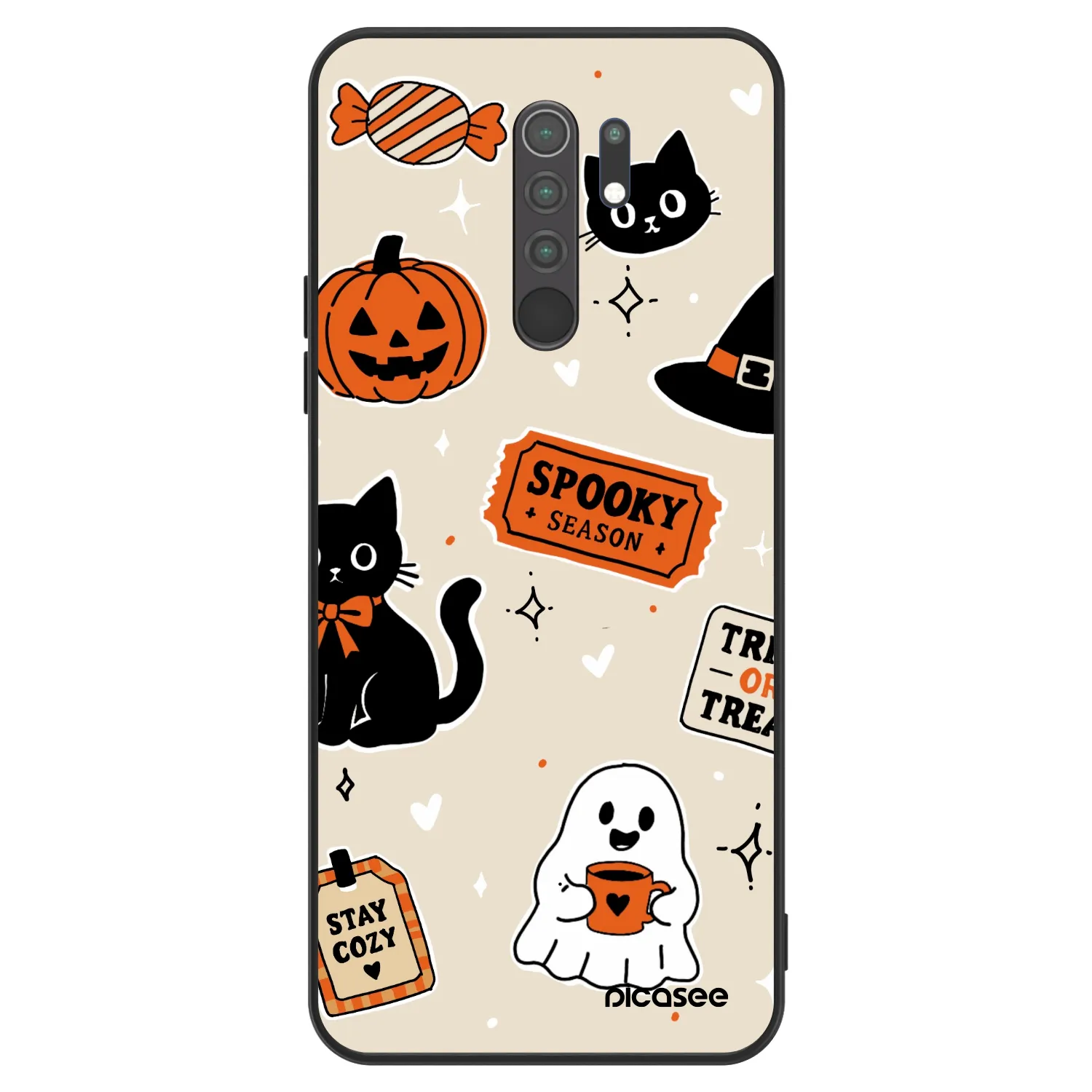 Picasee ULTIMATE CASE pro Xiaomi Redmi 9 - Halloween stickers