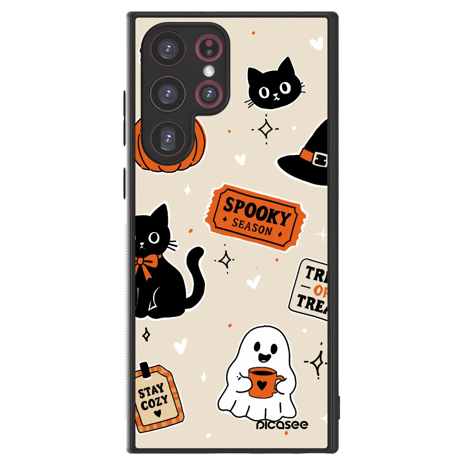 Picasee ULTIMATE CASE pro Samsung Galaxy S22 Ultra 5G - Halloween stickers
