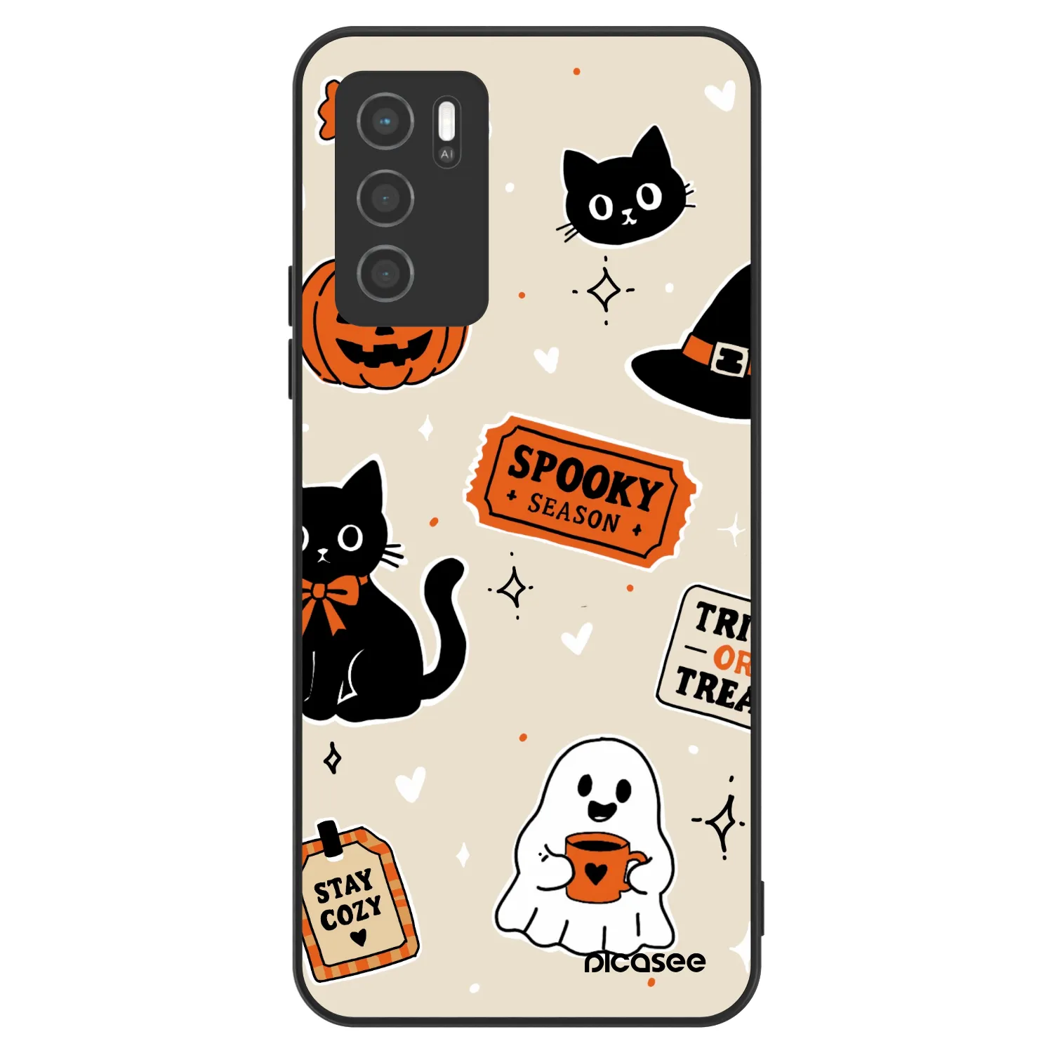 Picasee ULTIMATE CASE pro OPPO A16s - Halloween stickers