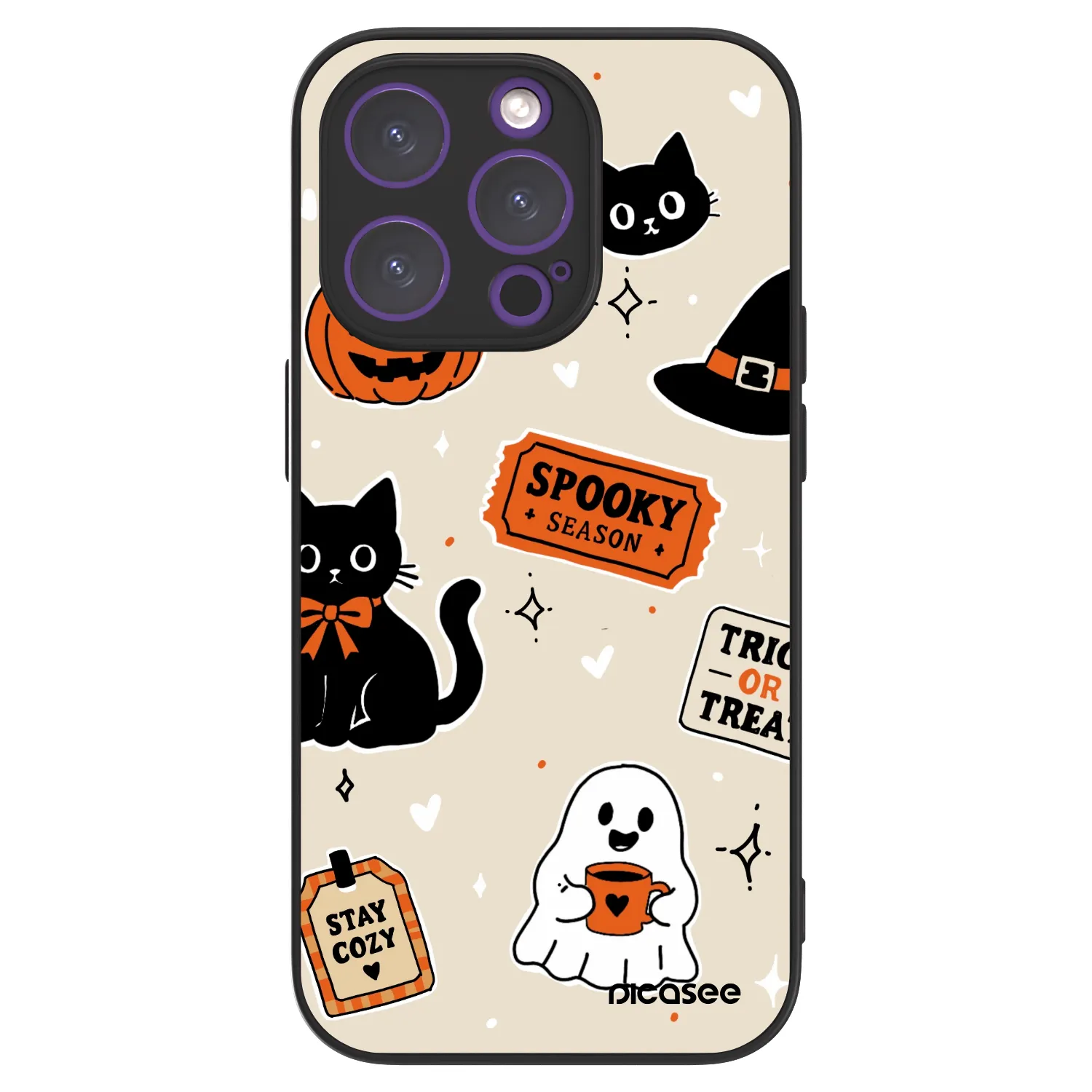 Picasee ULTIMATE CASE pro Apple iPhone 14 Pro - Halloween stickers