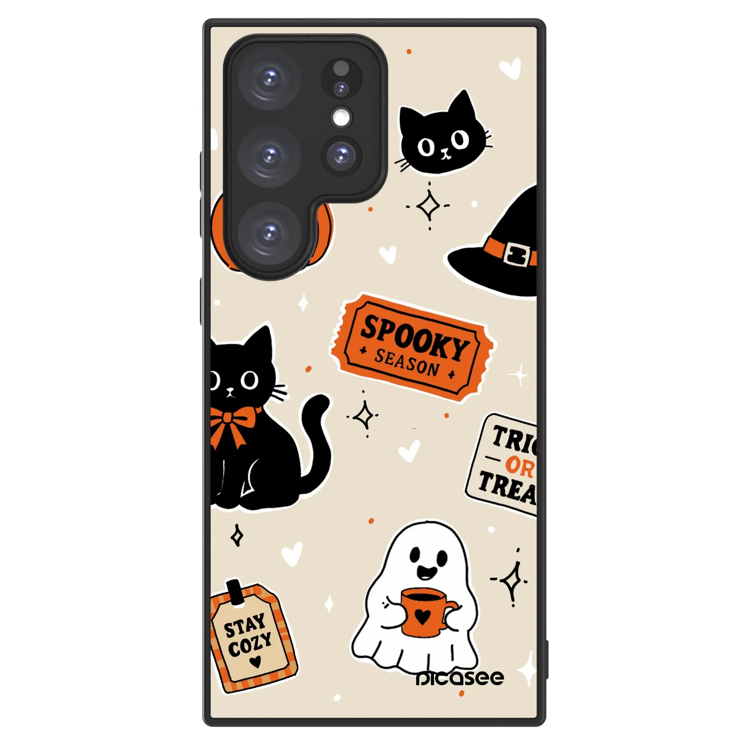 Picasee ULTIMATE CASE PowerShare pro Samsung Galaxy S23 Ultra 5G - Halloween stickers