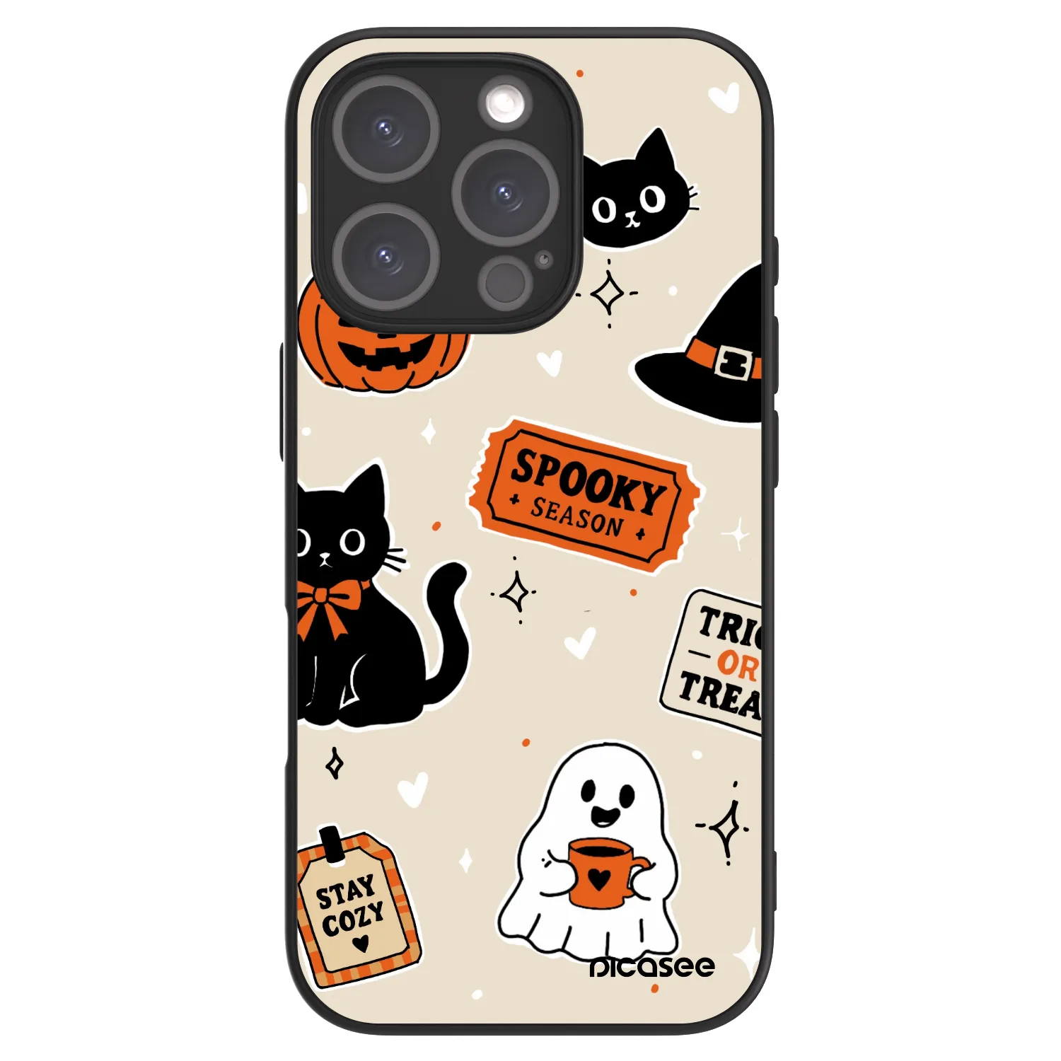 Picasee ULTIMATE CASE MagSafe pro Apple iPhone 16 Pro - Halloween stickers