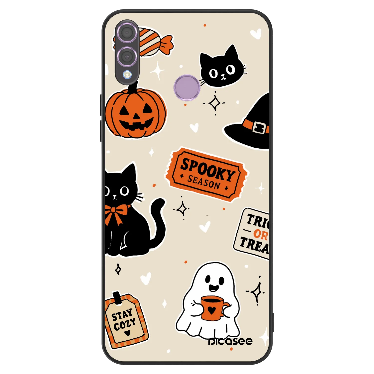 Picasee ULTIMATE CASE pro Honor 8X - Halloween stickers