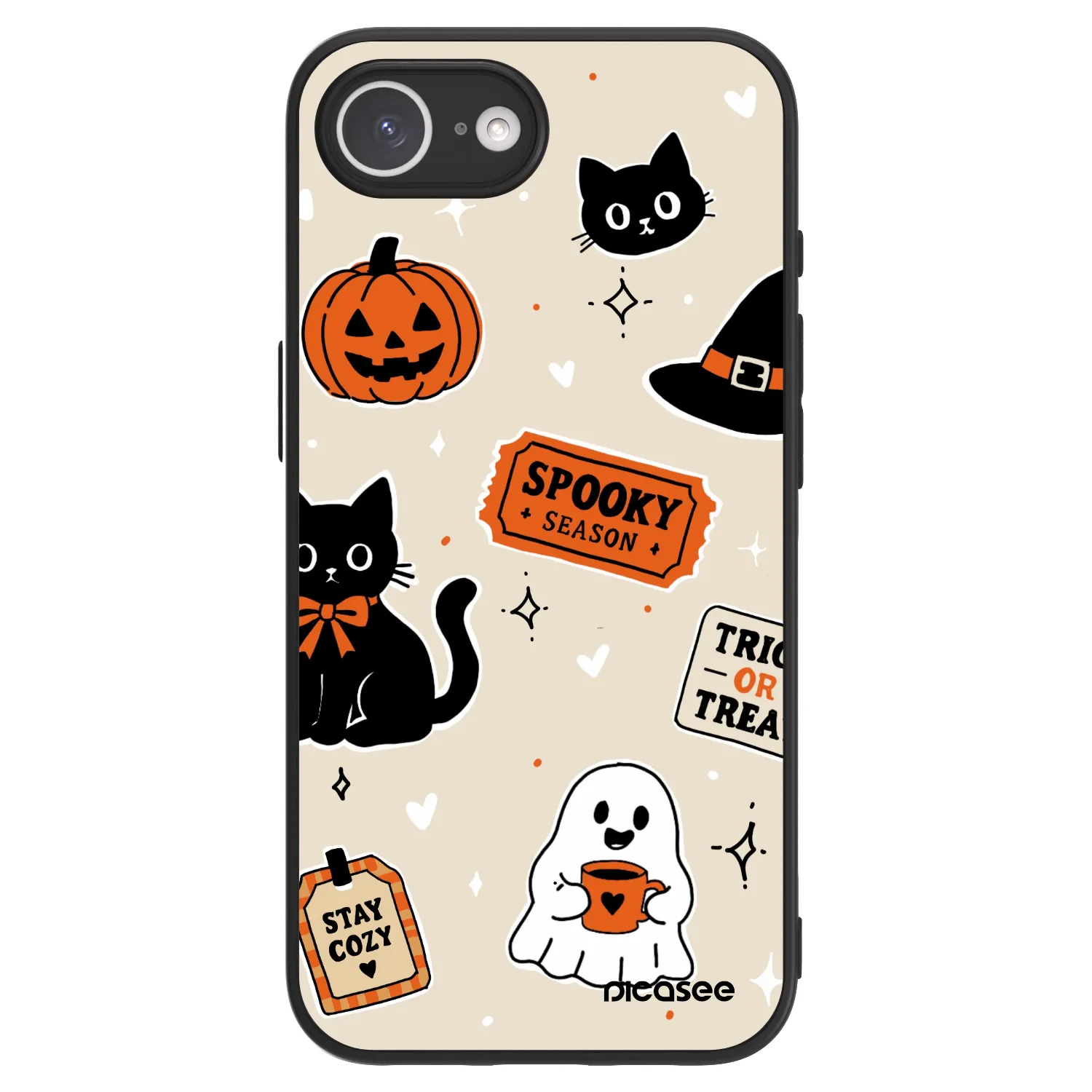Picasee ULTIMATE CASE pro Apple iPhone 16e - Halloween stickers