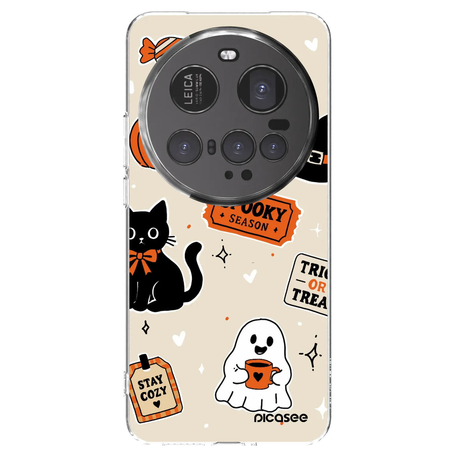 Picasee silikónový prehľadný obal pre Xiaomi 15 Ultra - Halloween stickers
