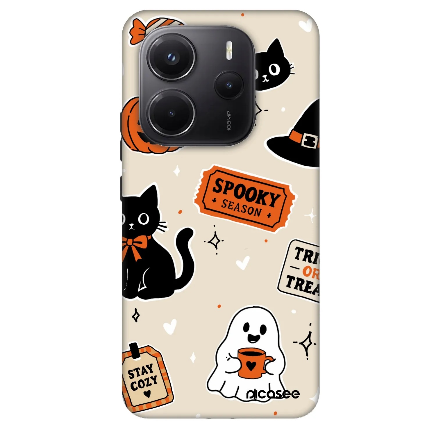 Picasee Fashion Case pre Xiaomi Redmi Note 14 5G - Halloween stickers