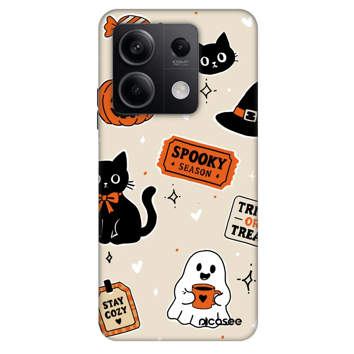 Picasee Fashion Case pre Xiaomi Redmi Note 13 5G - Halloween stickers