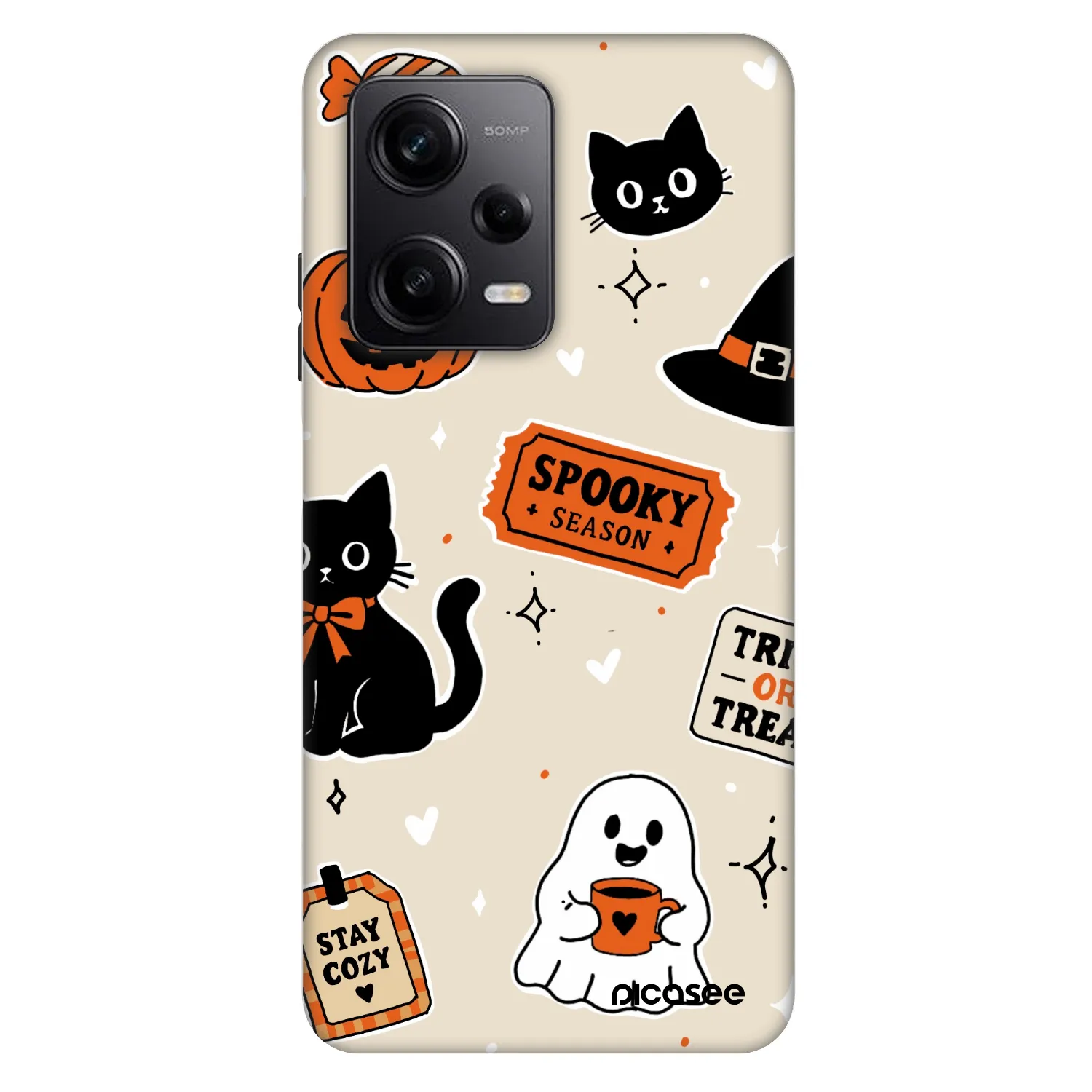 Picasee Fashion Case pre Xiaomi Redmi Note 12 Pro 5G - Halloween stickers