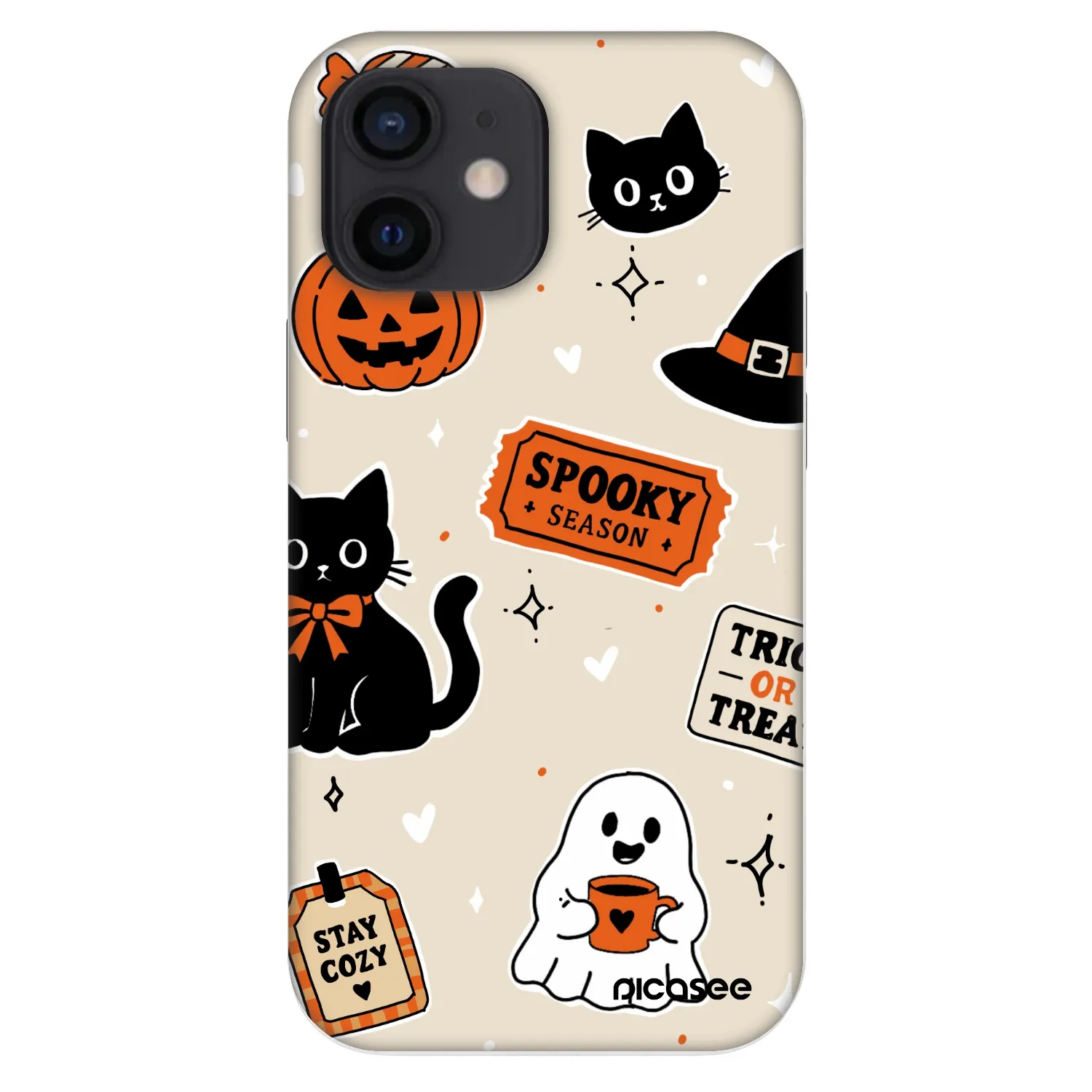 Picasee Fashion Case pre Apple iPhone 12 mini - Halloween stickers