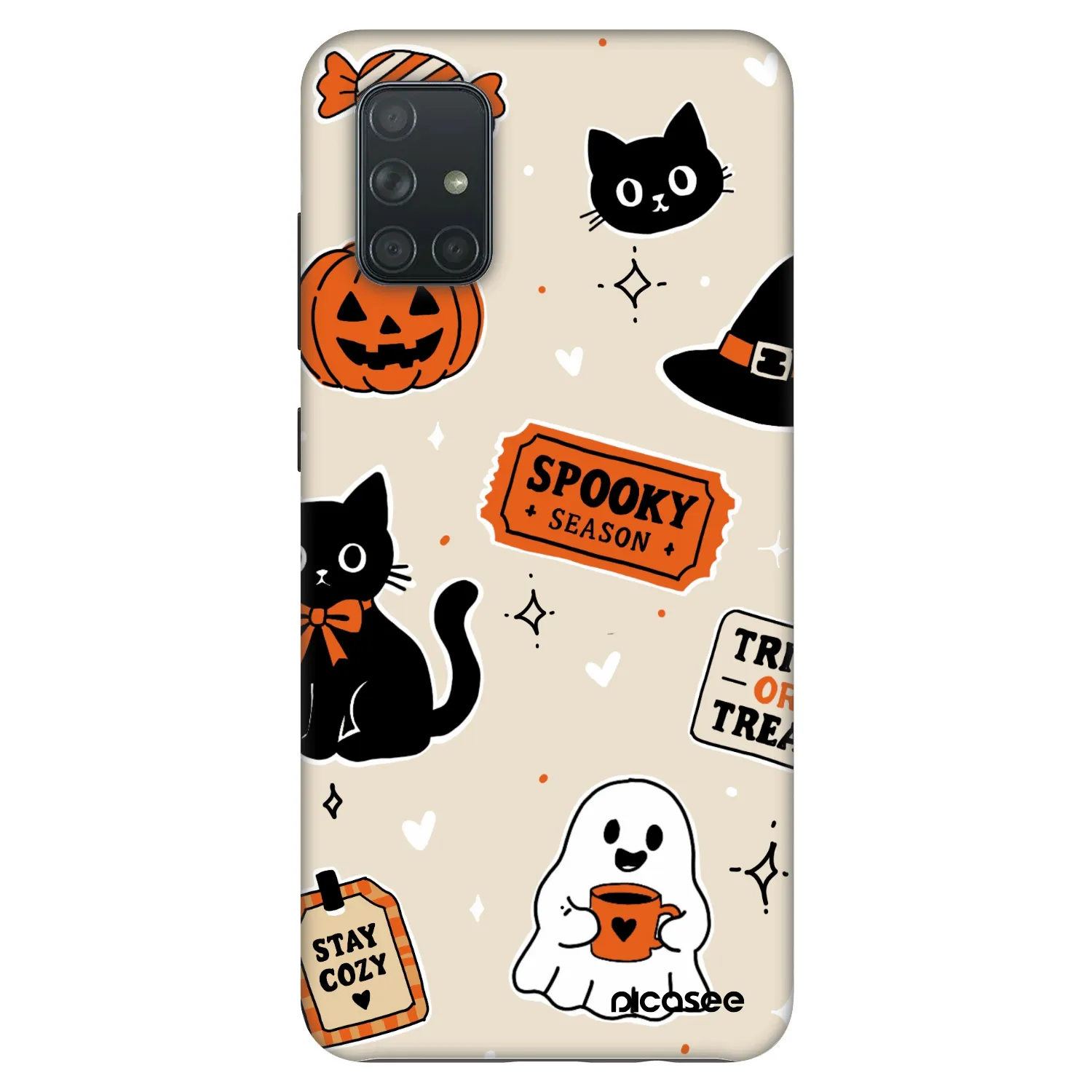 Picasee Fashion Case pre Samsung Galaxy A71 A715F - Halloween stickers