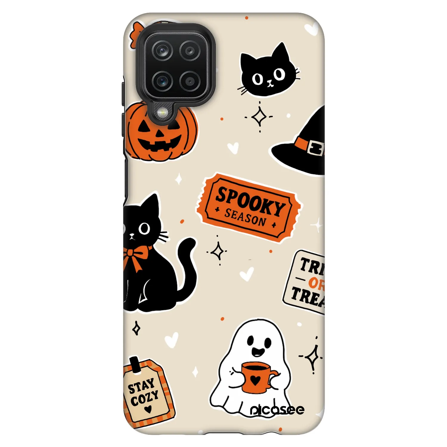 Picasee Fashion Case pre Samsung Galaxy A12 A125F - Halloween stickers