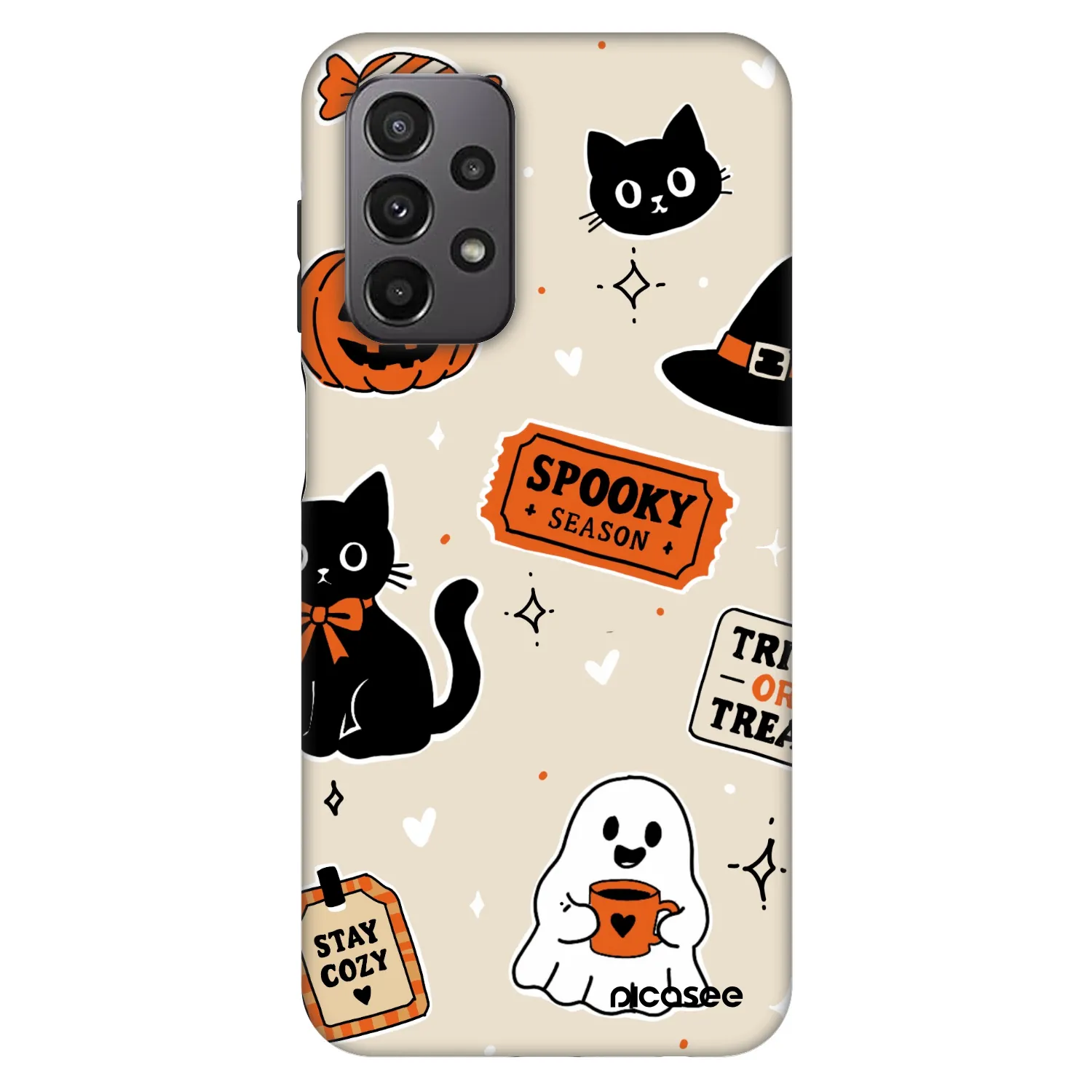 Picasee Fashion Case pre Samsung Galaxy A23 A235F 4G - Halloween stickers