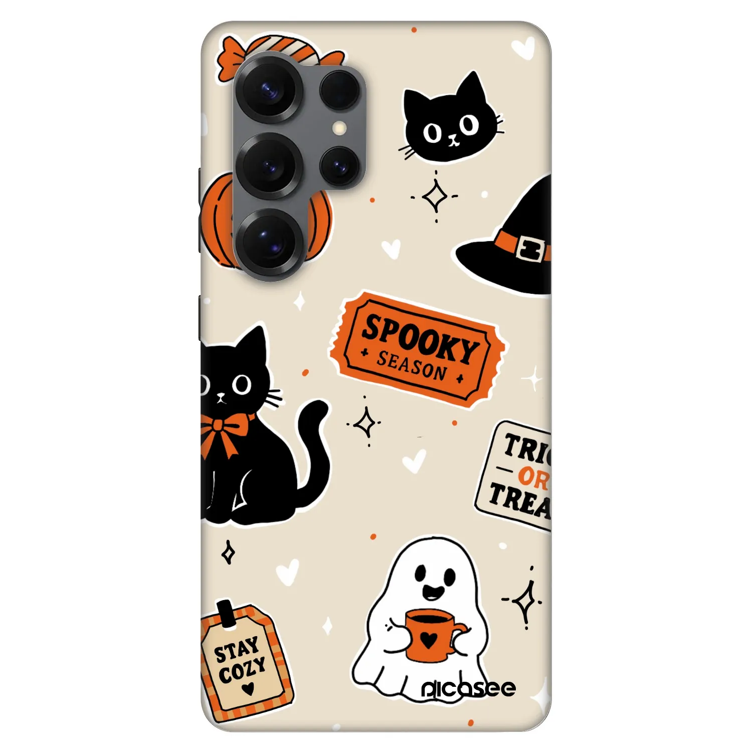 Picasee Fashion Case PowerShare pro Samsung Galaxy S25 Ultra 5G - Halloween stickers