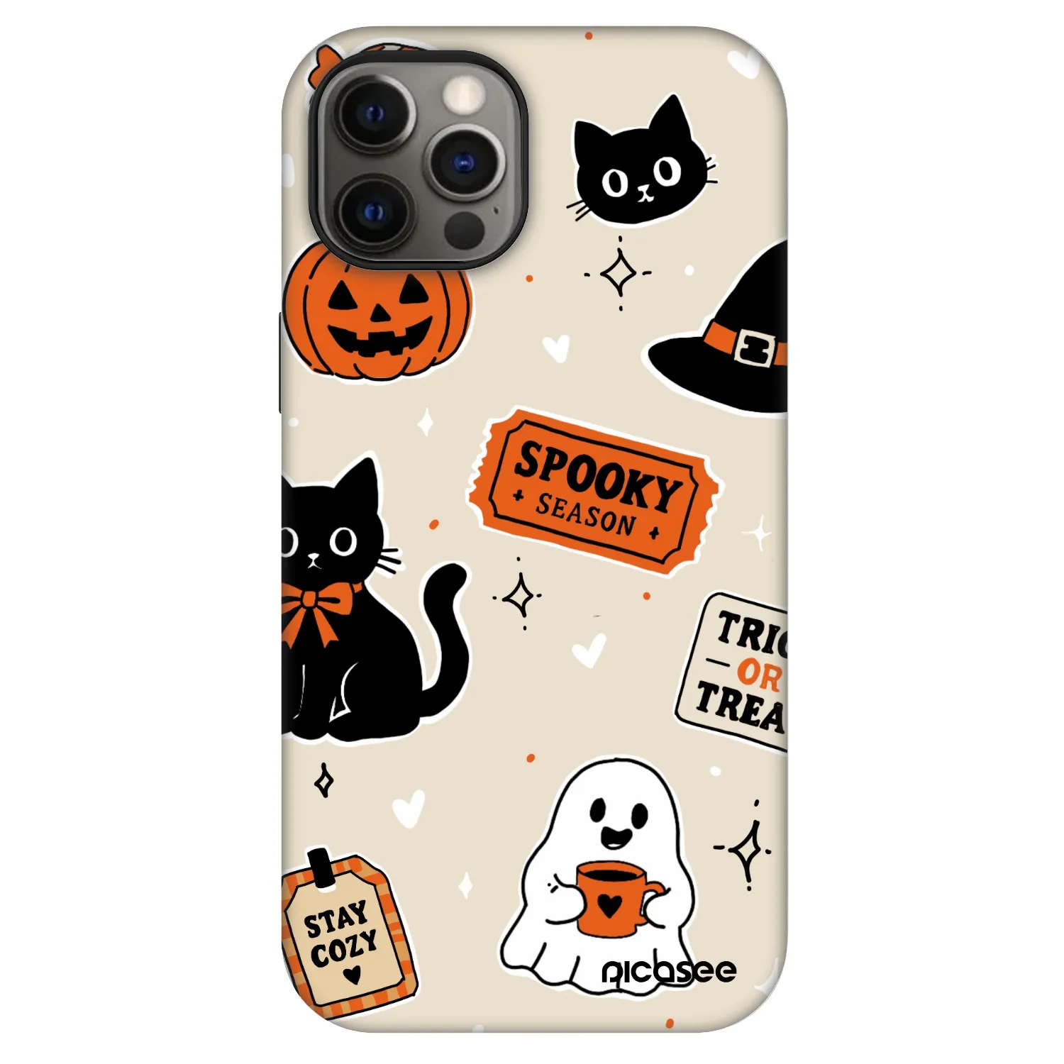 Picasee Fashion Case MagSafe pre Apple iPhone 12 - Halloween stickers
