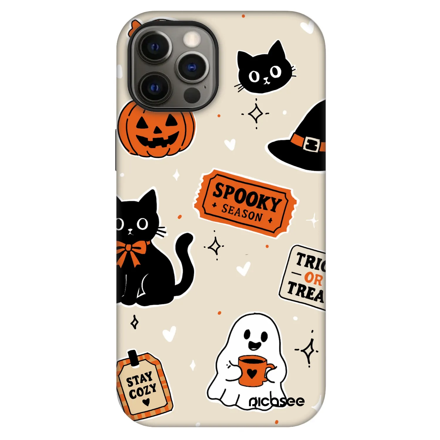 Picasee Fashion Case MagSafe pre Apple iPhone 12 Pro - Halloween stickers