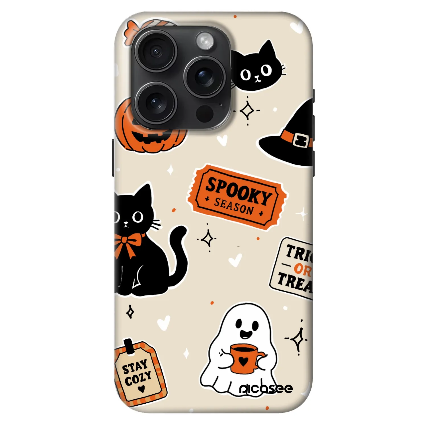 Picasee Fashion Case MagSafe pre Apple iPhone 15 Pro - Halloween stickers