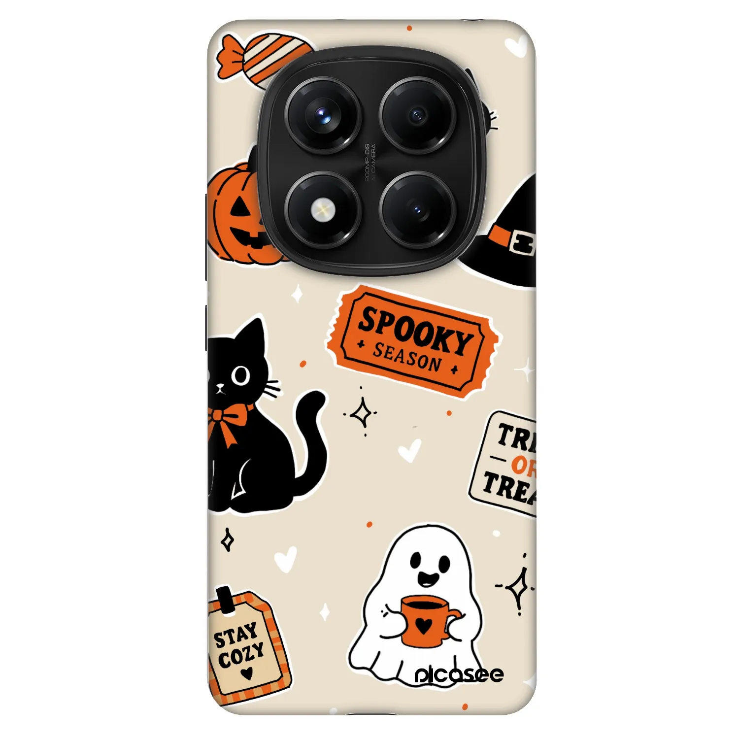 Picasee Fashion Case pre Xiaomi Redmi Note 14 Pro 4G - Halloween stickers
