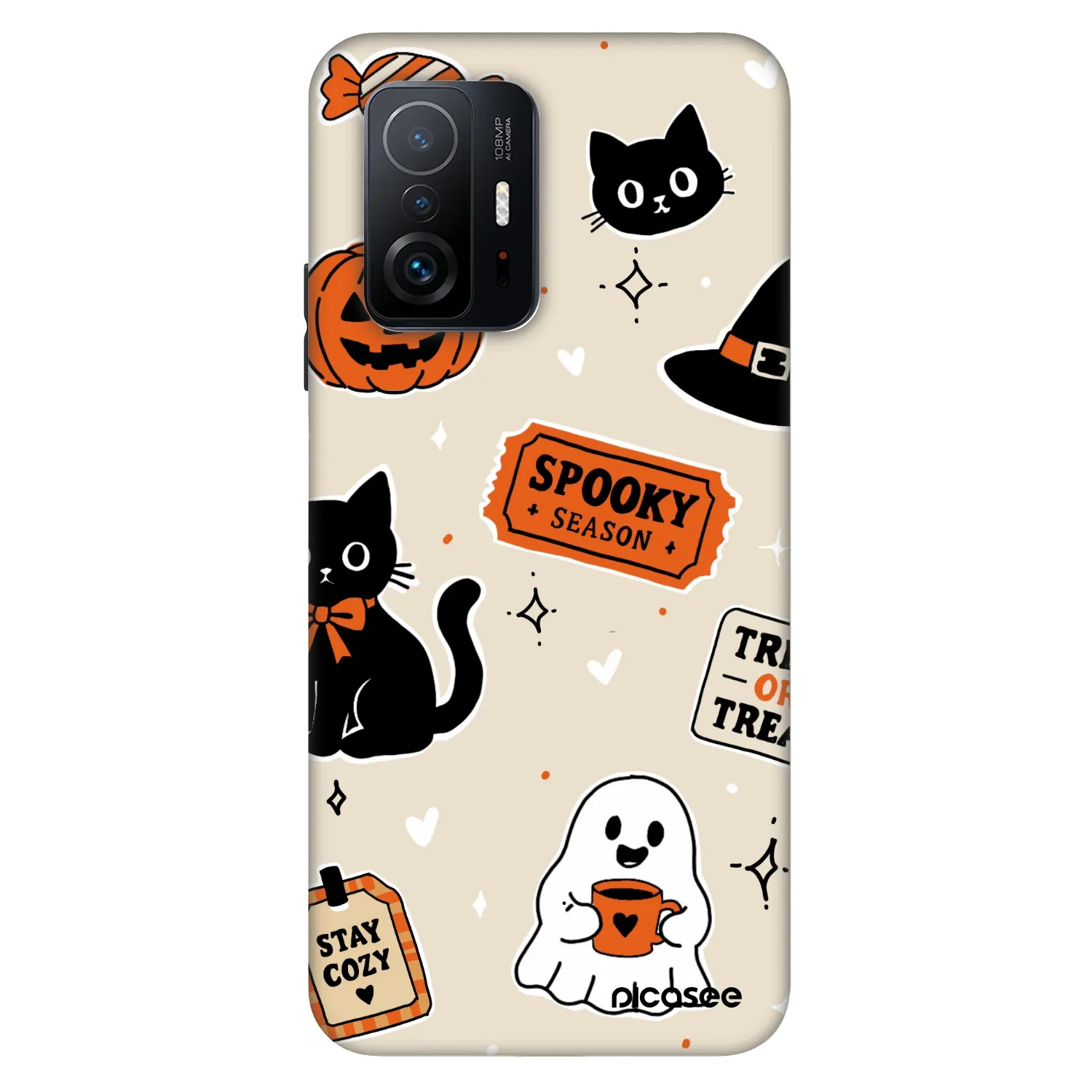 Picasee Fashion Case pre Xiaomi 11T - Halloween stickers