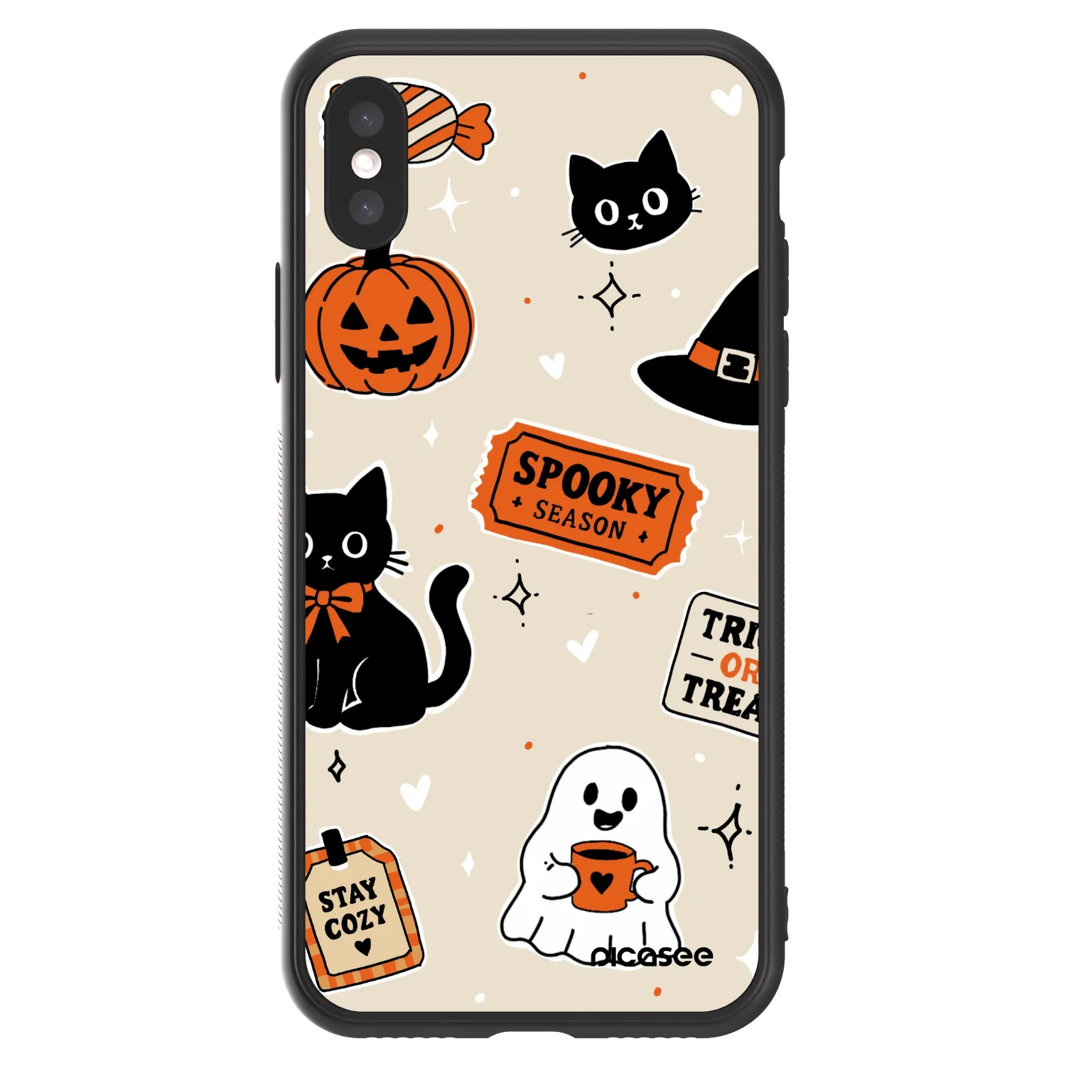 Picasee ULTIMATE CASE pro Apple iPhone X/XS - Halloween stickers