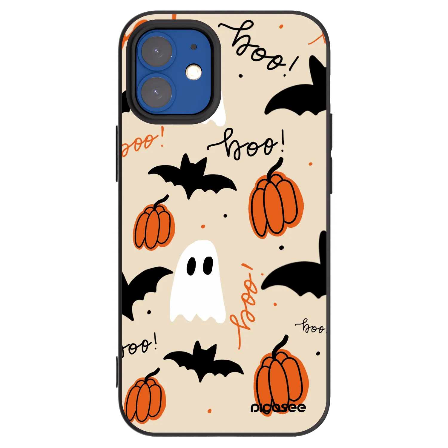 Picasee silikónový čierny obal pre Apple iPhone 12 mini - Halloween 26