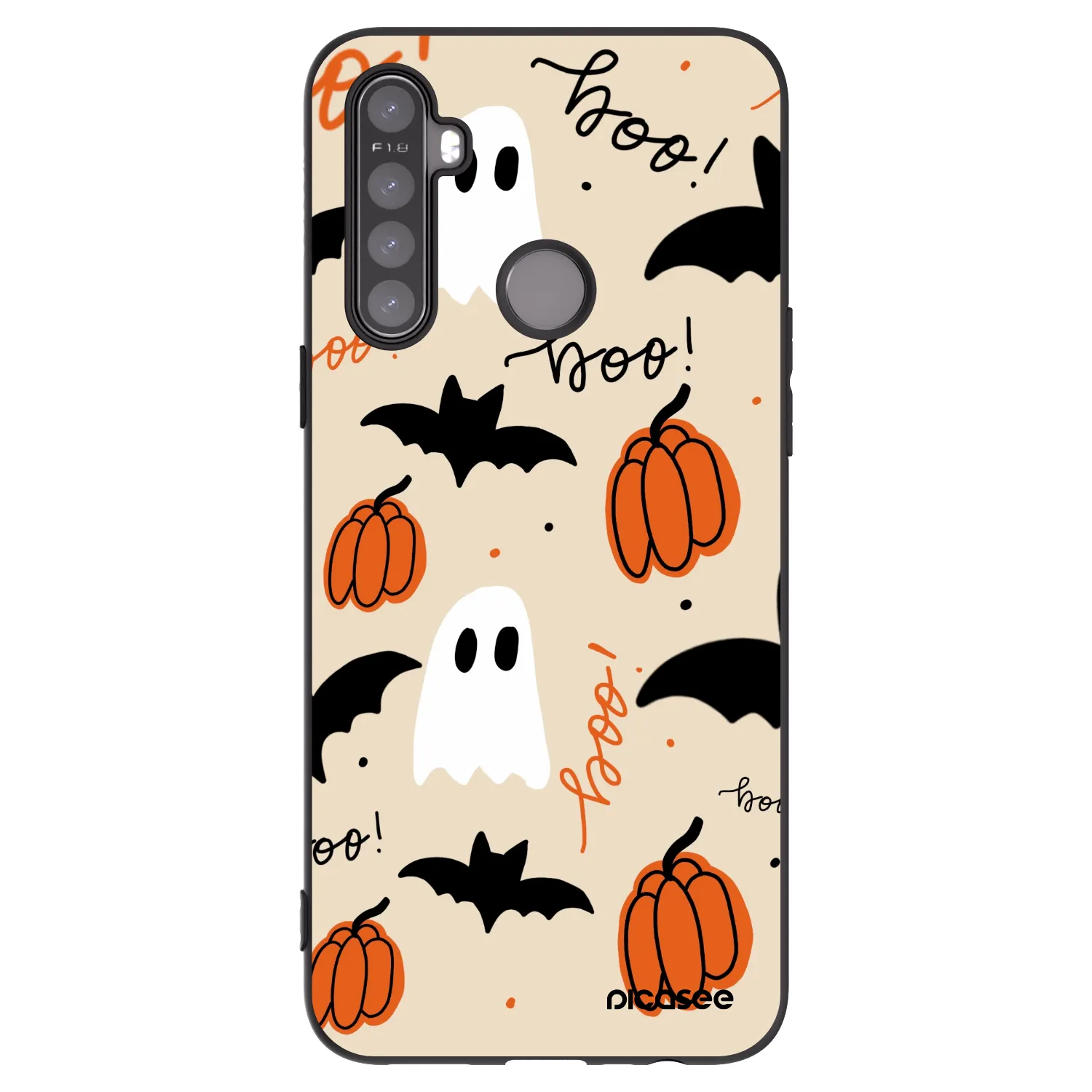 Picasee silikónový čierny obal pre Realme 6i - Halloween 26
