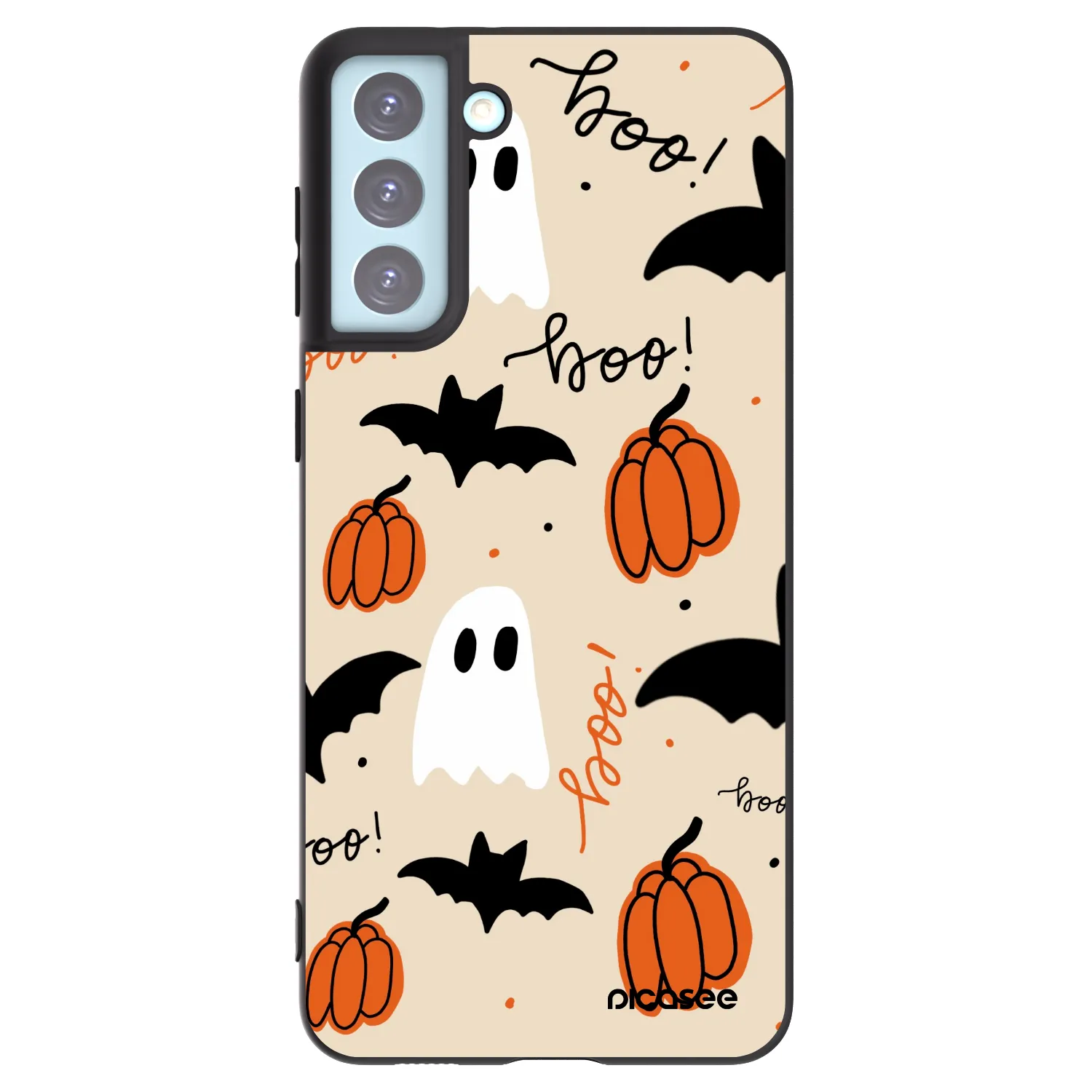 Picasee silikónový čierny obal pre Samsung Galaxy S21+ 5G G996F - Halloween 26