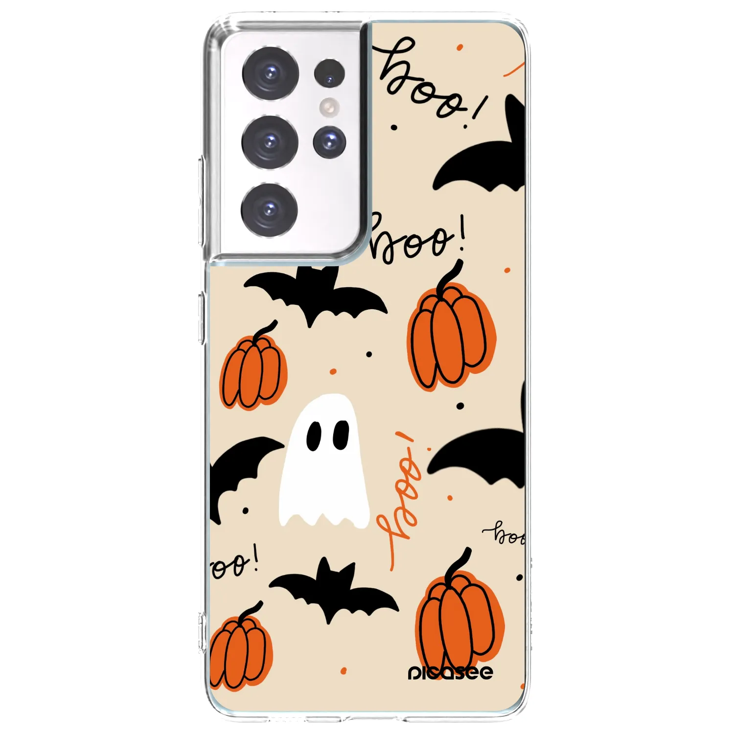 Picasee silikónový prehľadný obal pre Samsung Galaxy S21 Ultra 5G G998B - Halloween 26