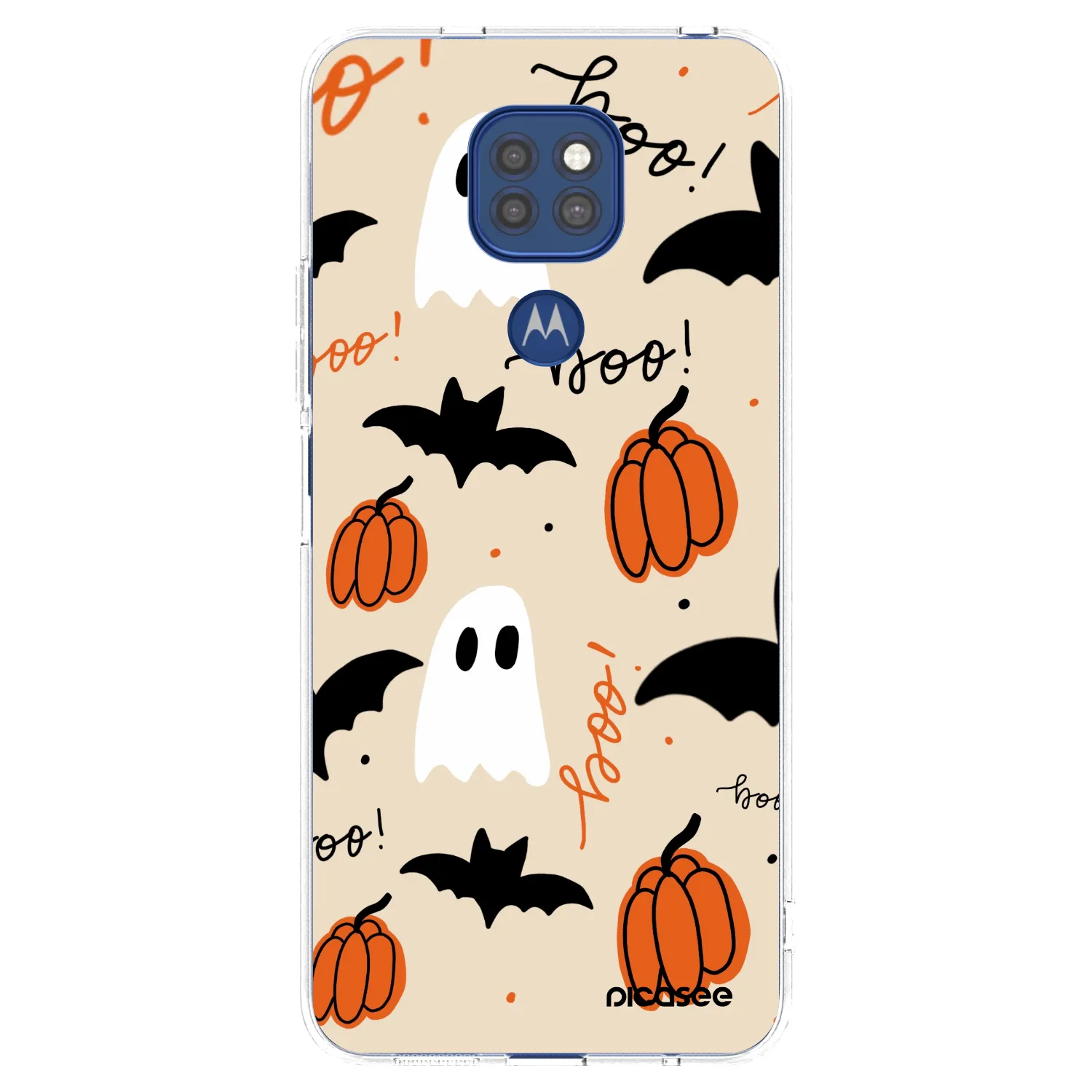 Picasee silikónový prehľadný obal pre Motorola Moto G9 Play - Halloween 26