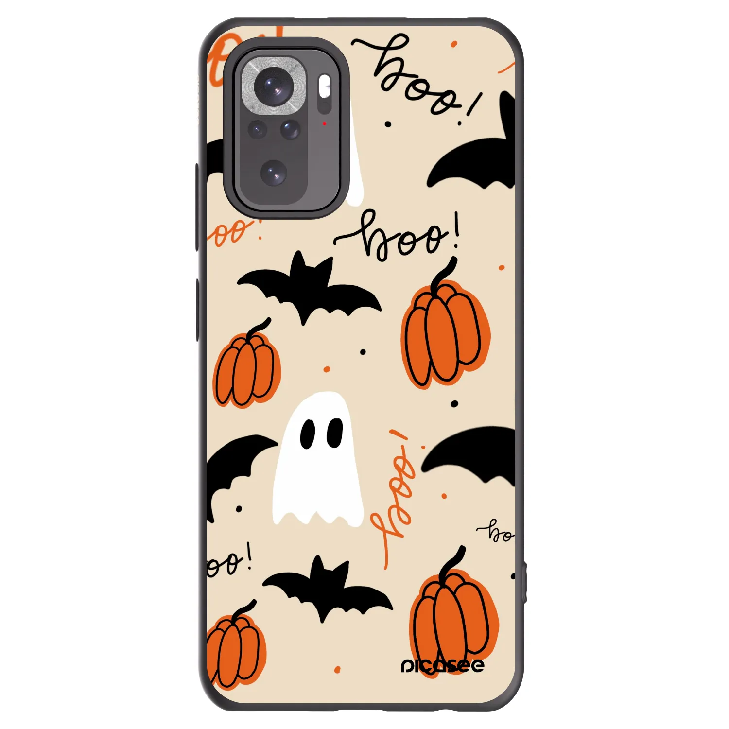 Picasee silikónový čierny obal pre Xiaomi Redmi Note 10S - Halloween 26