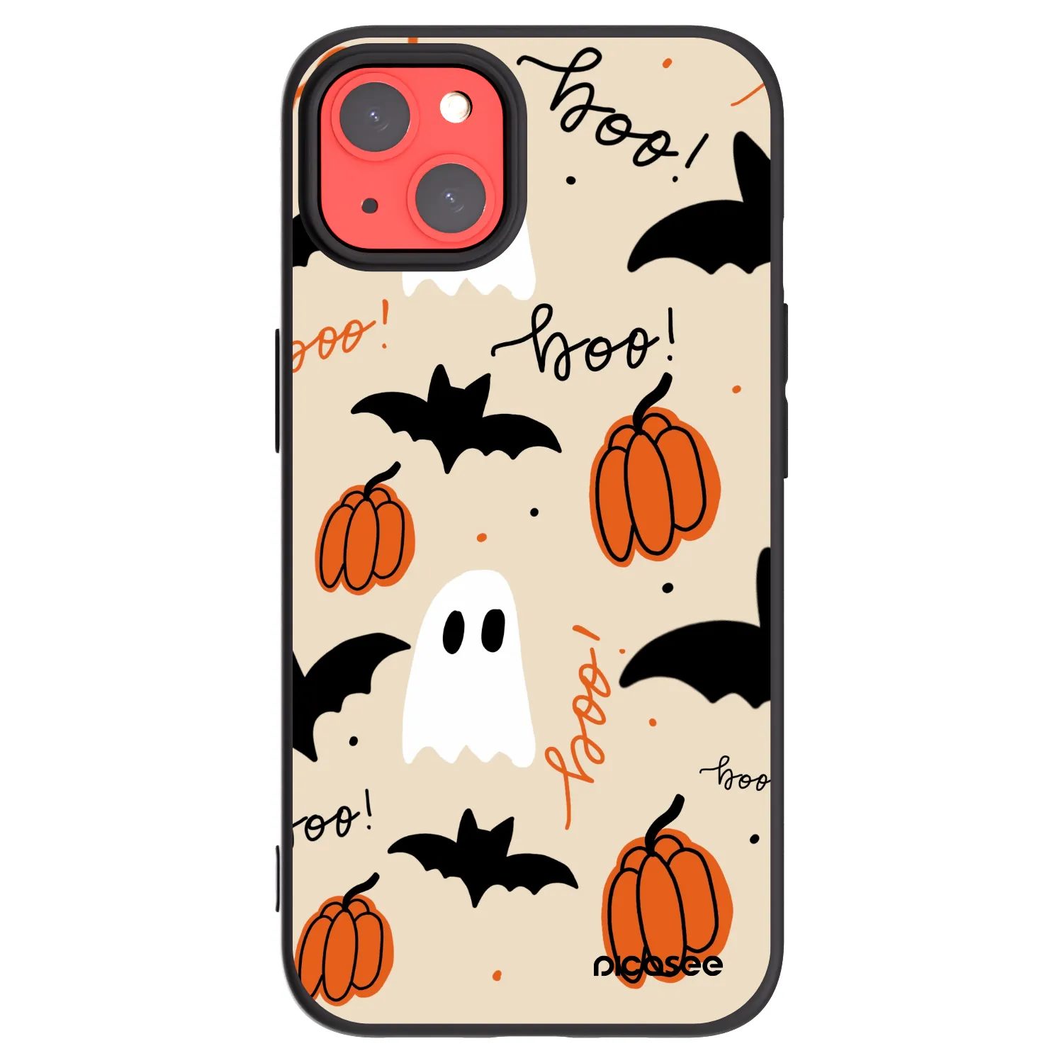Picasee silikónový čierny obal pre Apple iPhone 13 - Halloween 26