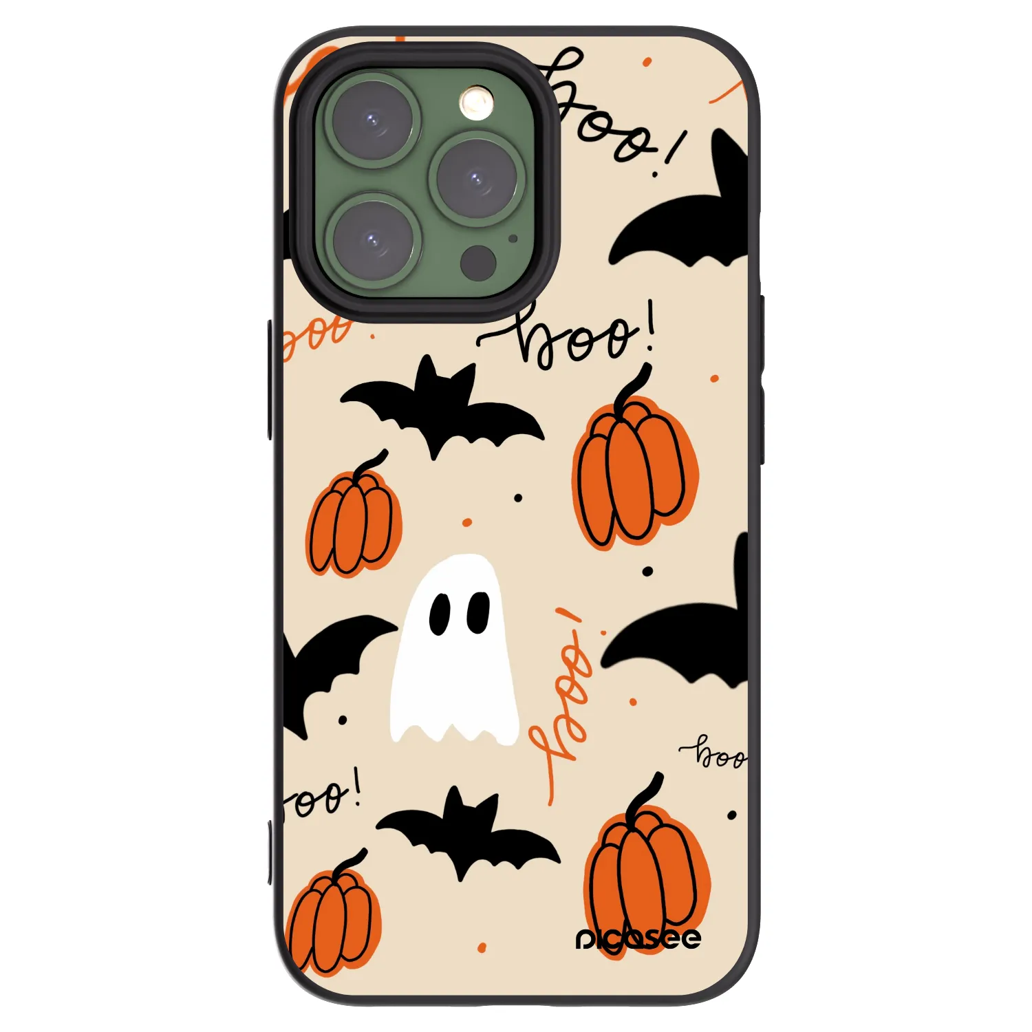 Picasee silikónový čierny obal pre Apple iPhone 13 Pro - Halloween 26