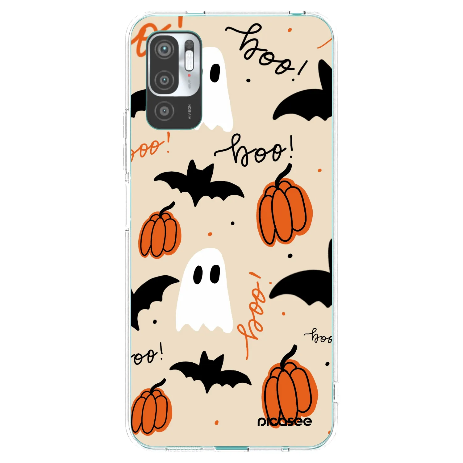 Picasee silikónový prehľadný obal pre Xiaomi Redmi Note 10 5G - Halloween 26