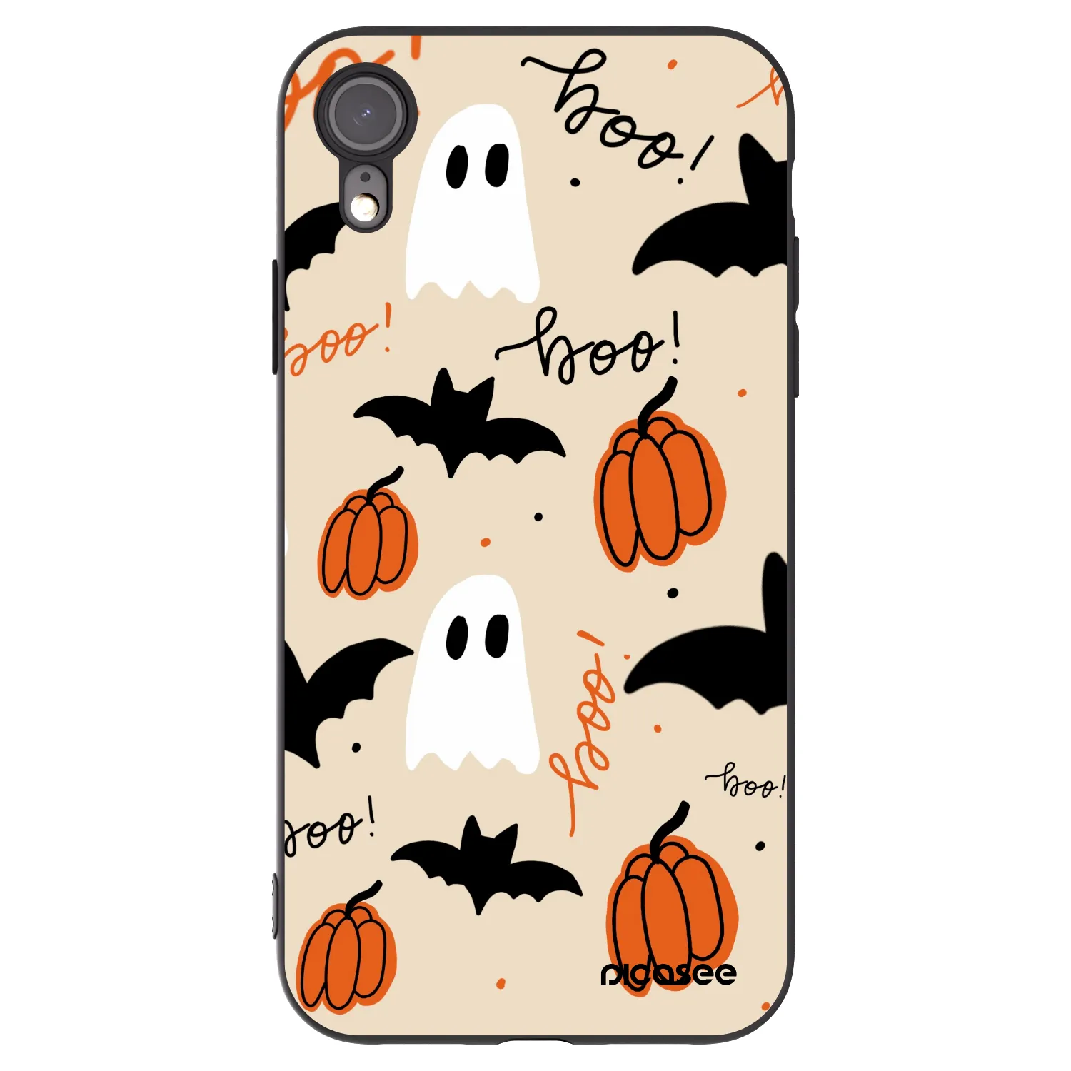 Picasee silikónový čierny obal pre Apple iPhone XR - Halloween 26