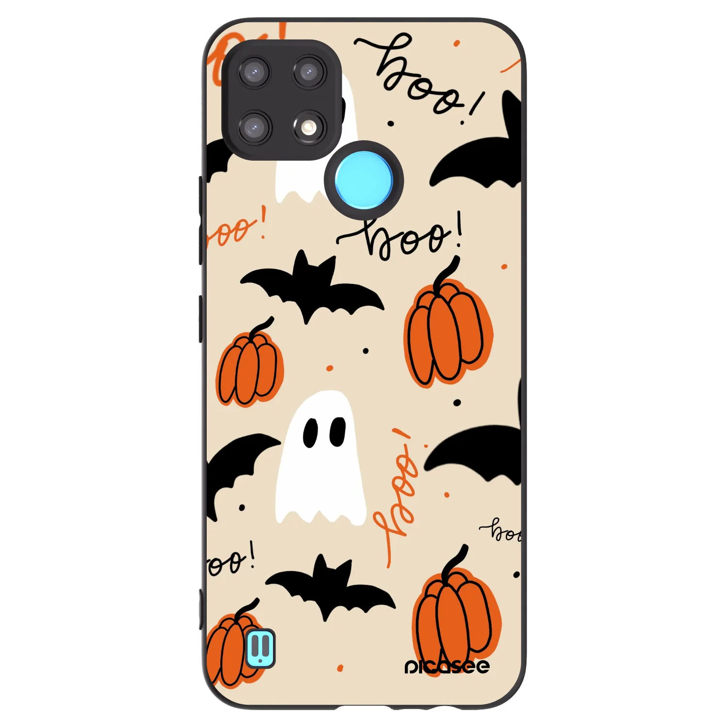 Picasee silikónový čierny obal pre Realme C21 - Halloween 26