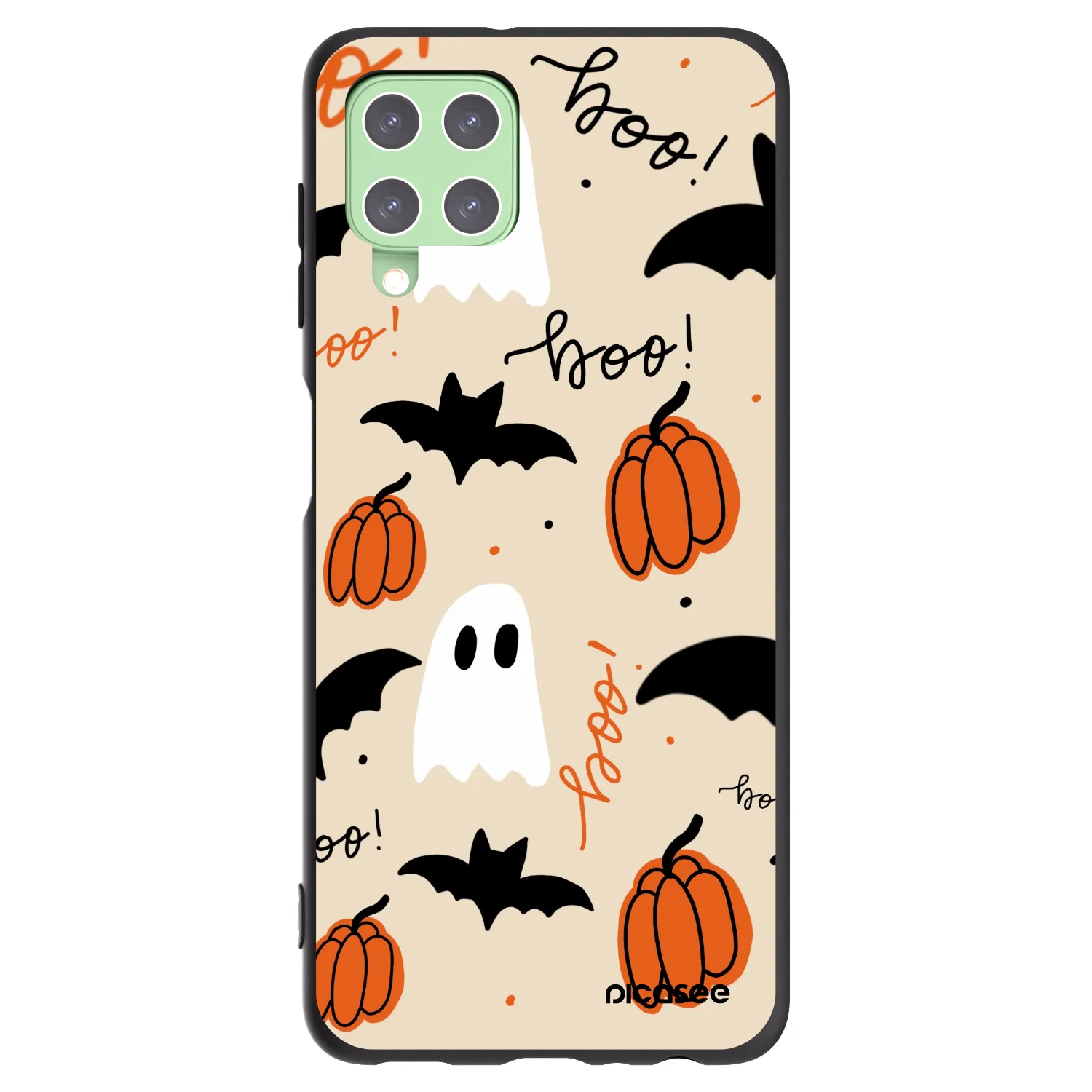 Picasee silikónový čierny obal pre Samsung Galaxy A22 A225F 4G - Halloween 26