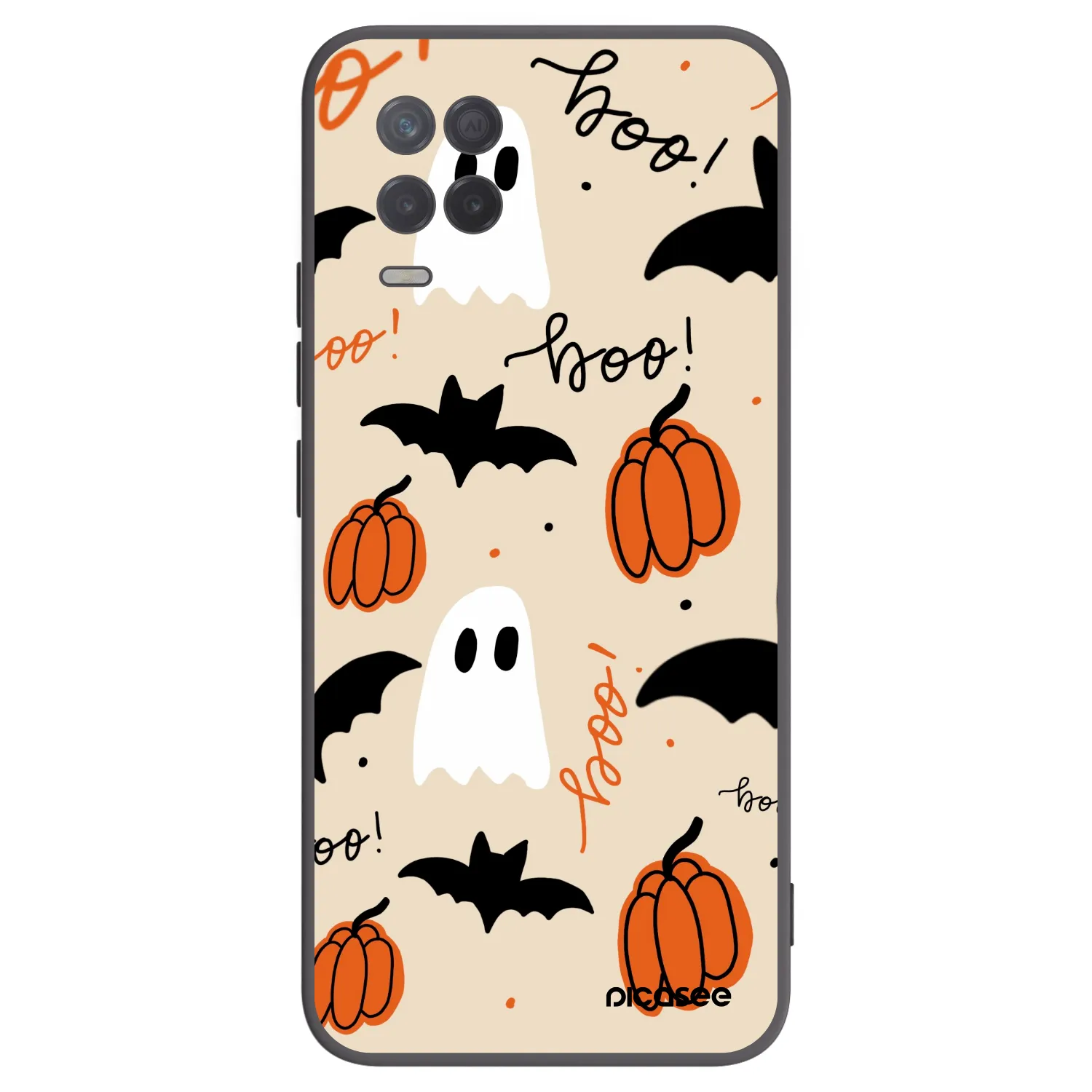 Picasee silikónový čierny obal pre Realme 8 5G - Halloween 26