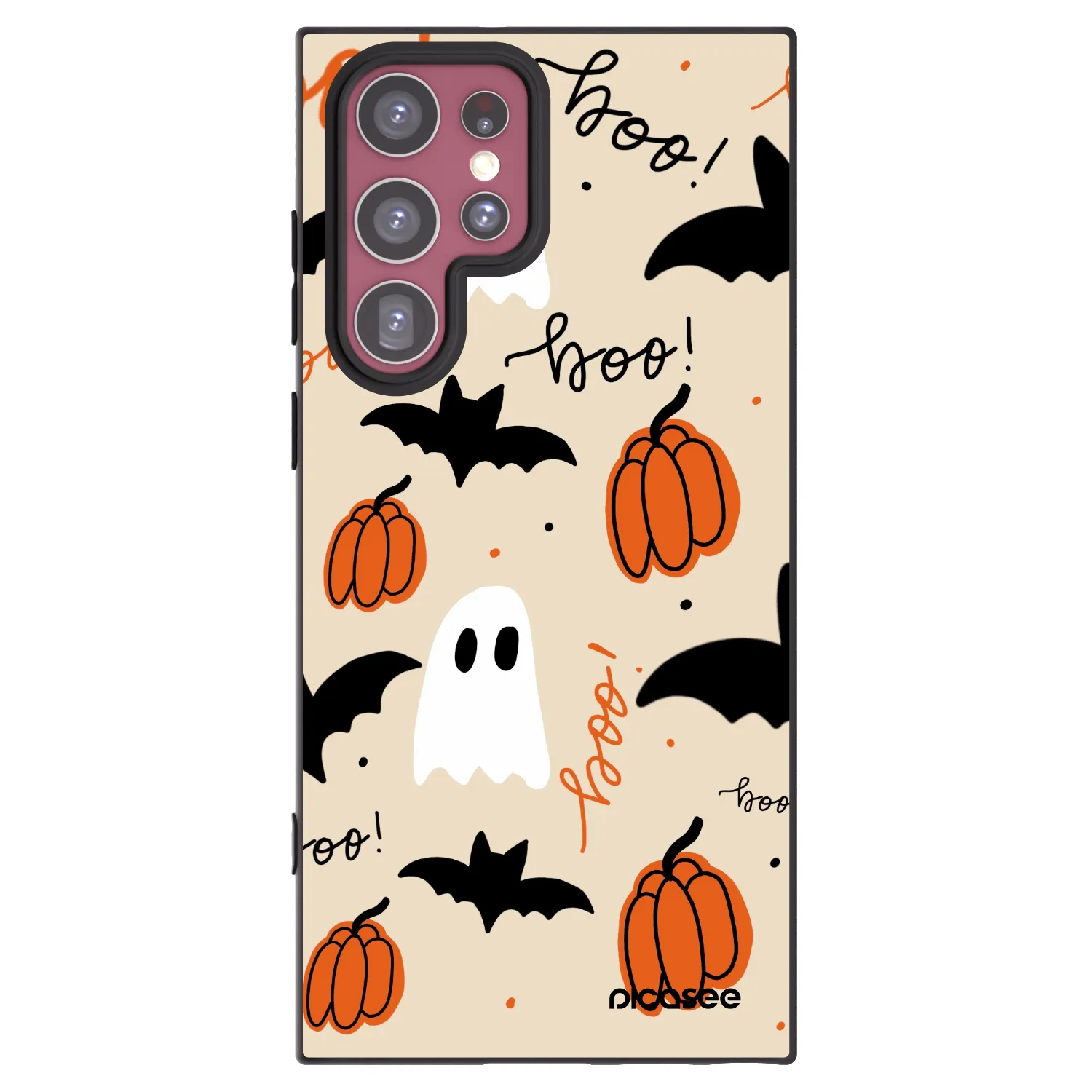 Picasee silikónový čierny obal pre Samsung Galaxy S22 Ultra 5G - Halloween 26