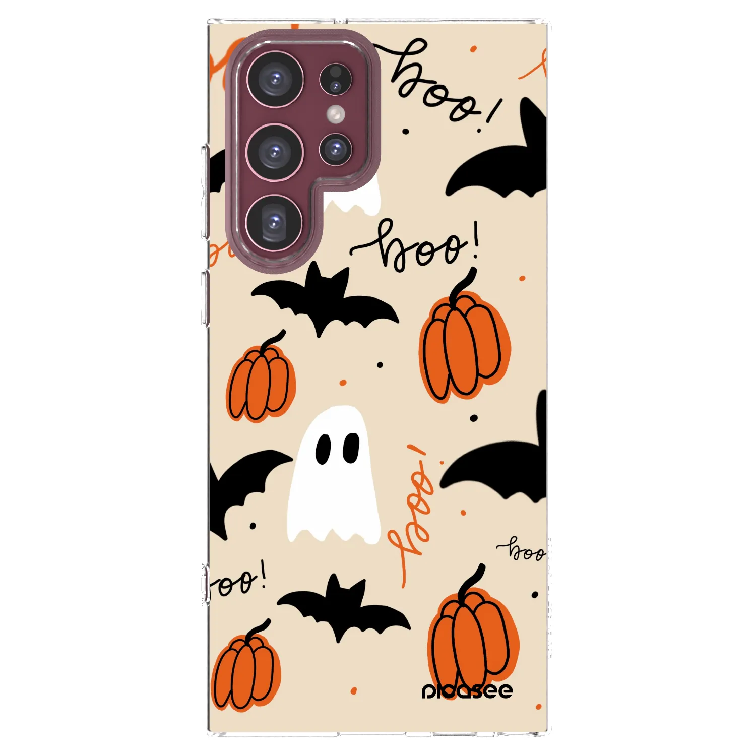 Picasee silikónový prehľadný obal pre Samsung Galaxy S22 Ultra 5G - Halloween 26